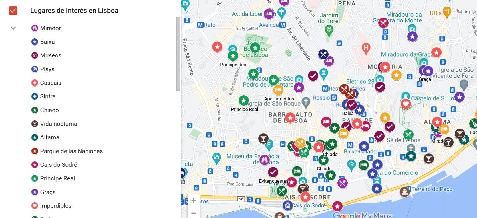 Rutas por Lisboa: Organiza tu propio itinerario con mapas interactivos